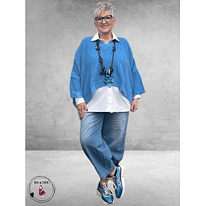 AKH Trui Oversize Hemelsblauw Laagjes Look